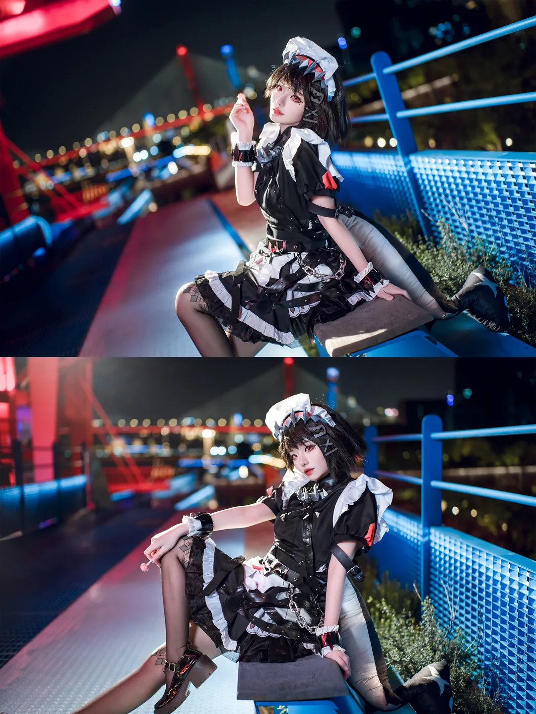 ゼンレスゾーンゼロ, 二次元コスプレ, サメちゃんコスプレ, エレン・ジョー コスプレ, 夜景コスプレ - 4枚目