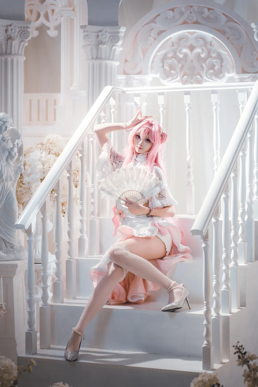 Anime cosplay, Qipao cosplay, GODDESS OF VICTORY: NIKKE, Lace dress, Dorothy cosplay