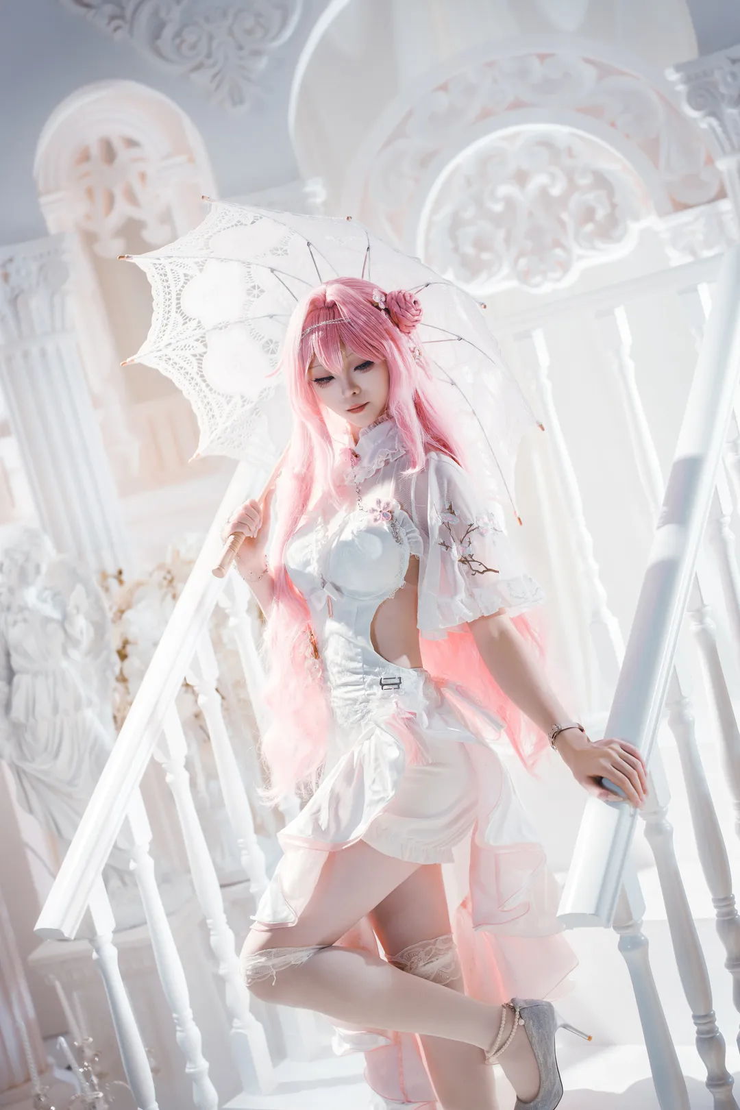 二次元cosplay, 旗袍cos, 胜利女神NIKKE, 蕾丝洋装, 桃乐丝cos - 第3张