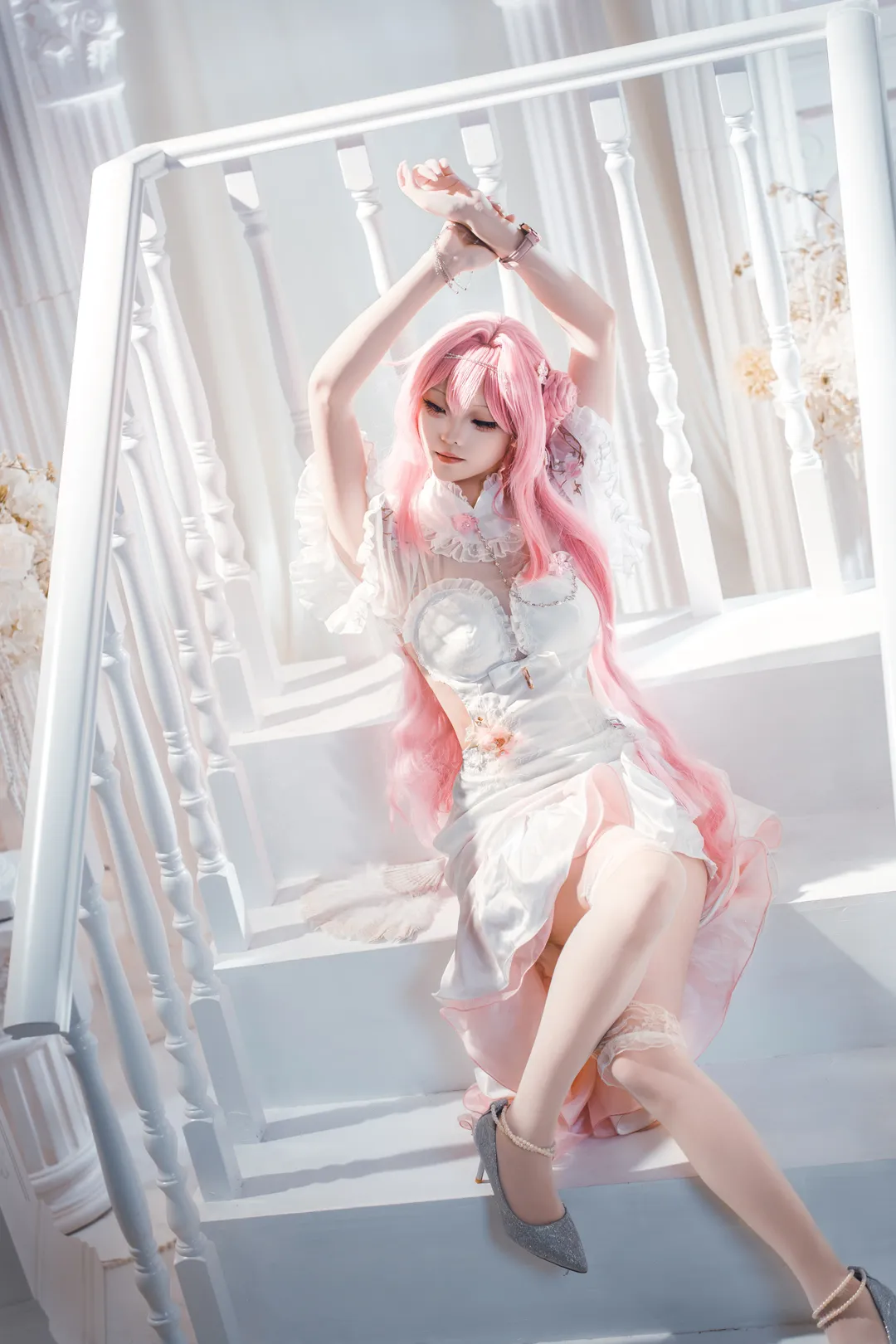 二次元cosplay, 旗袍cos, 胜利女神NIKKE, 蕾丝洋装, 桃乐丝cos - 第4张