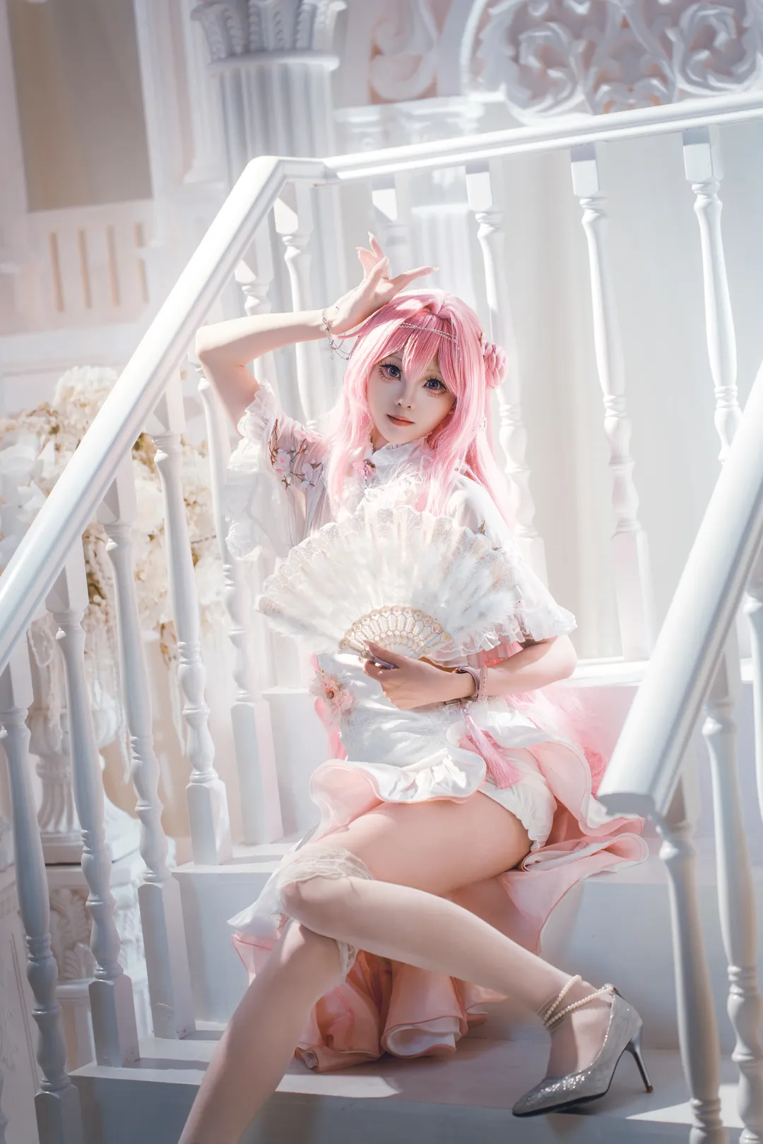 二次元cosplay, 旗袍cos, 胜利女神NIKKE, 蕾丝洋装, 桃乐丝cos - 第5张