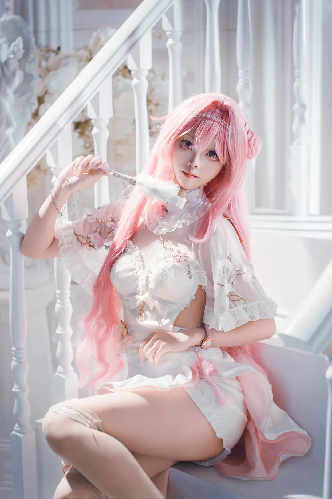 二次元cosplay, 旗袍cos, 胜利女神NIKKE, 蕾丝洋装, 桃乐丝cos - 第6张