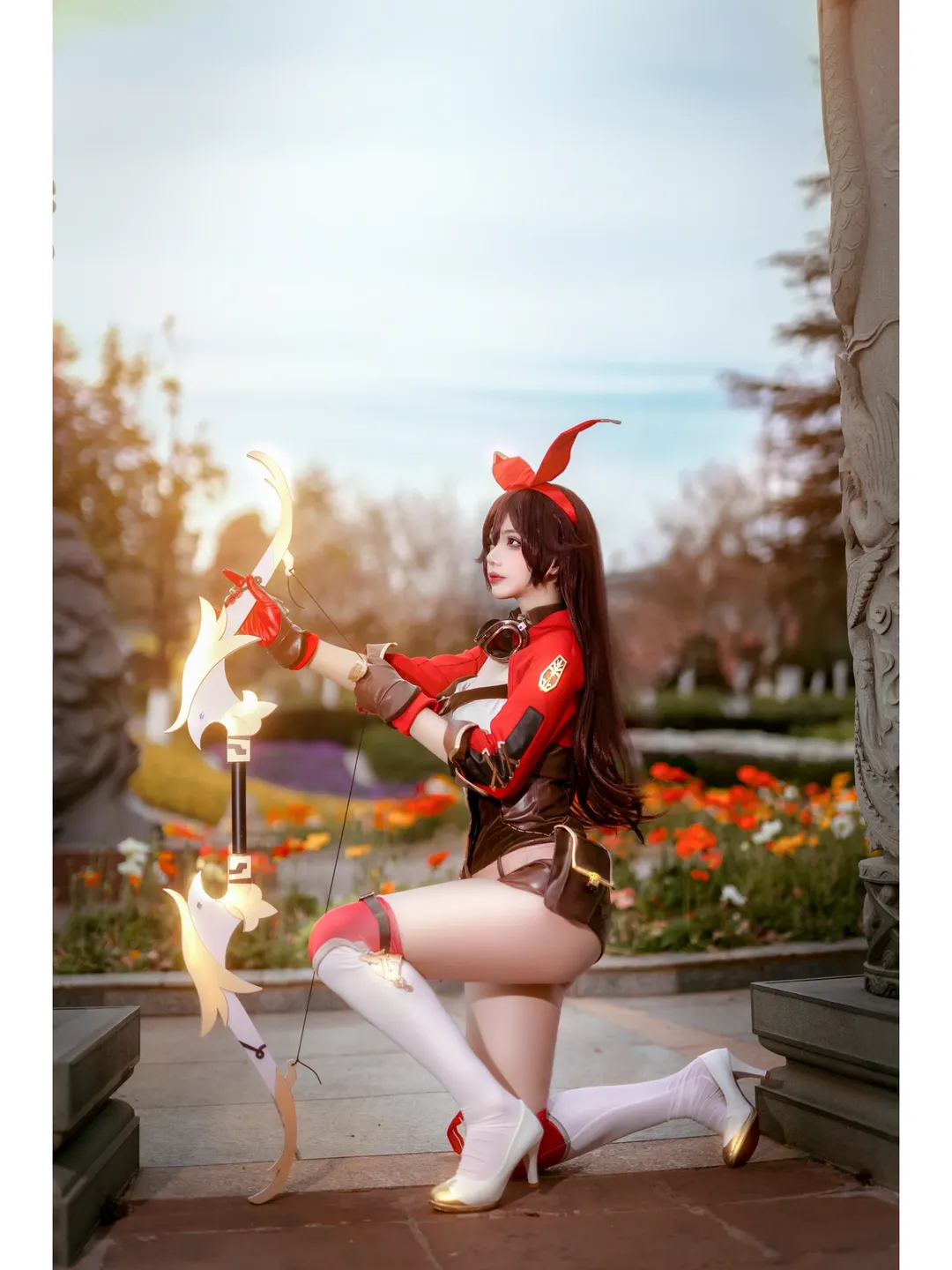 原神, cosplay摄影, 二次元角色扮演, 安柏cos, 蒙德侦查骑士 - 第1张