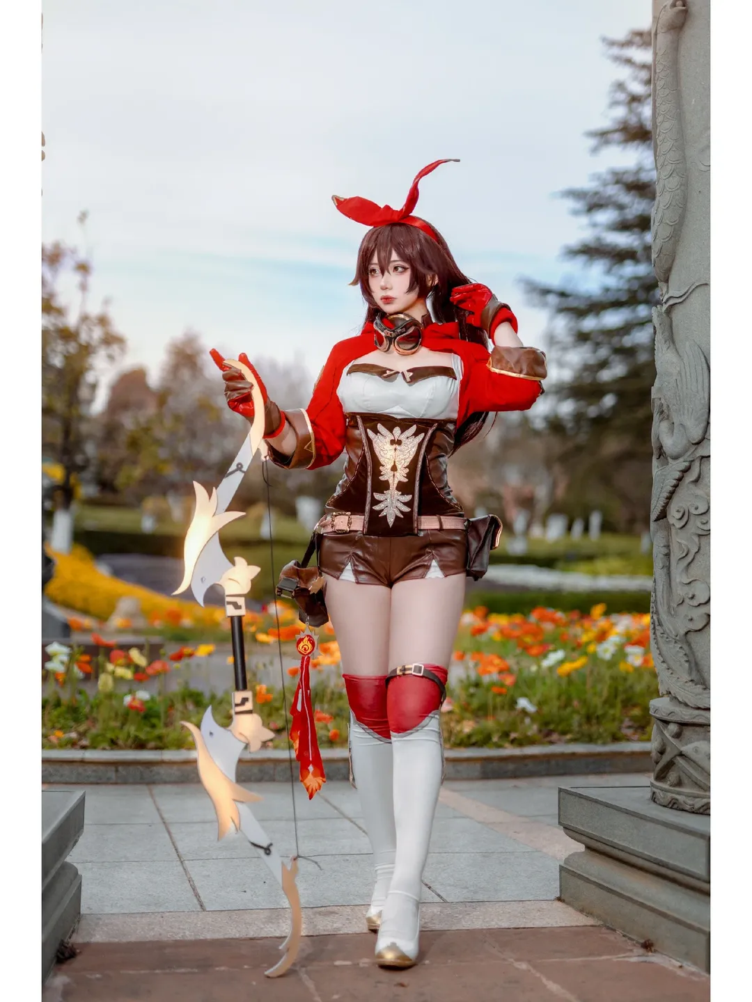 原神, cosplay摄影, 二次元角色扮演, 安柏cos, 蒙德侦查骑士 - 第2张