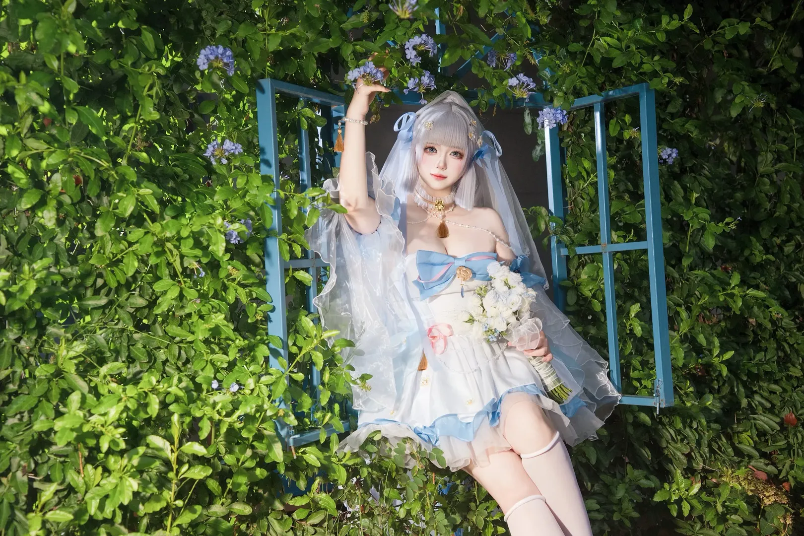 角色扮演, 原神, 二次元cosplay, 神里绫华cos, 婚纱摄影 - 第2张