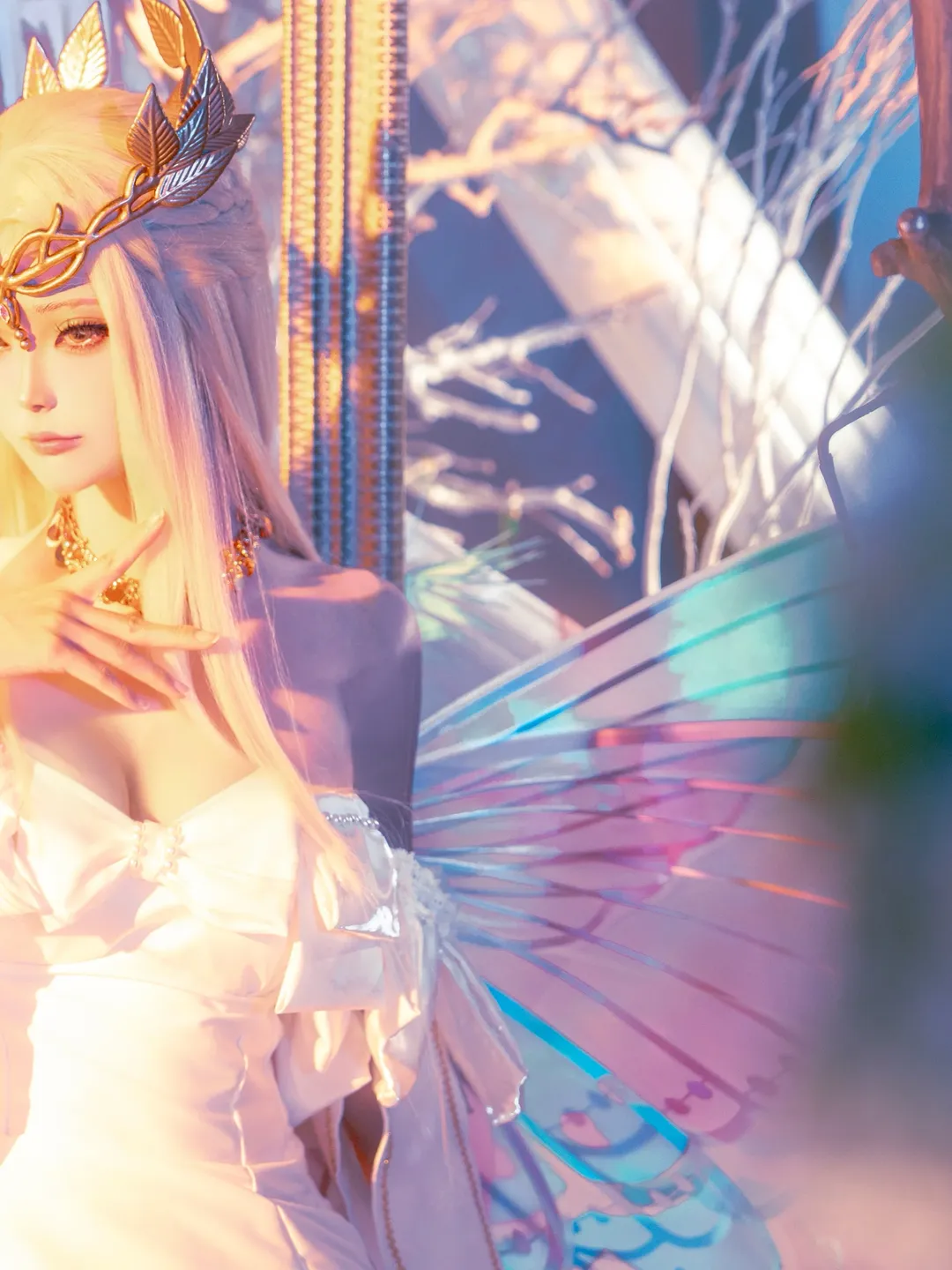 FGO, cosplay摄影, 精灵写真, 欧若拉cos, 梦幻光影 - 第2张