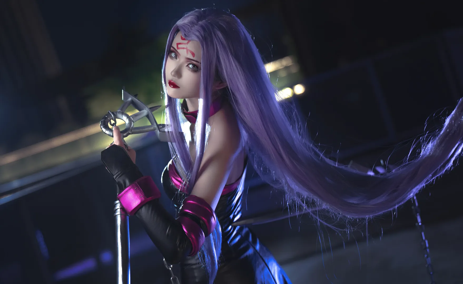 Fate/Grand Order, Fateシリーズ, 夜景ポートレート, コスプレ撮影, メドゥーサコスプレ
