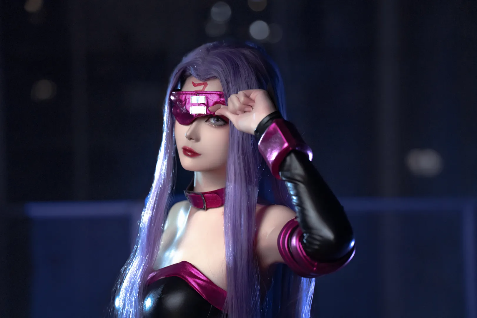 Fate/Grand Order, Fateシリーズ, 夜景ポートレート, コスプレ撮影, メドゥーサコスプレ - 4枚目
