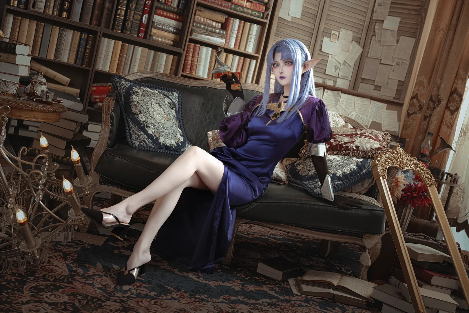 Fate, 魔女cosplay, FateGrandOrder, 美狄亚cos, 复古图书馆cos