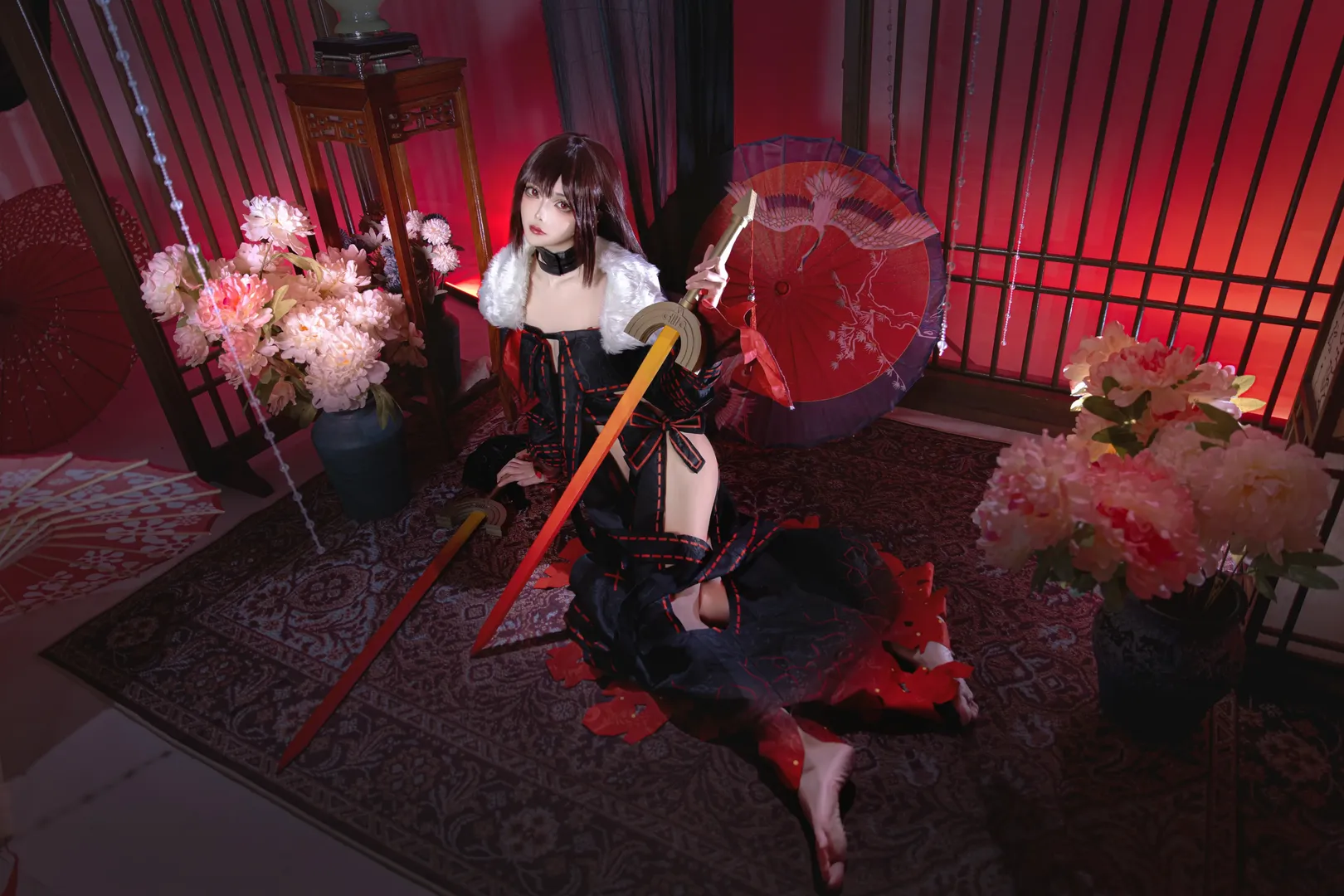 Fate/Grand Order, 和風攝影, 二次元cosplay, 氛圍感大片, 虞美人cos - 第2張