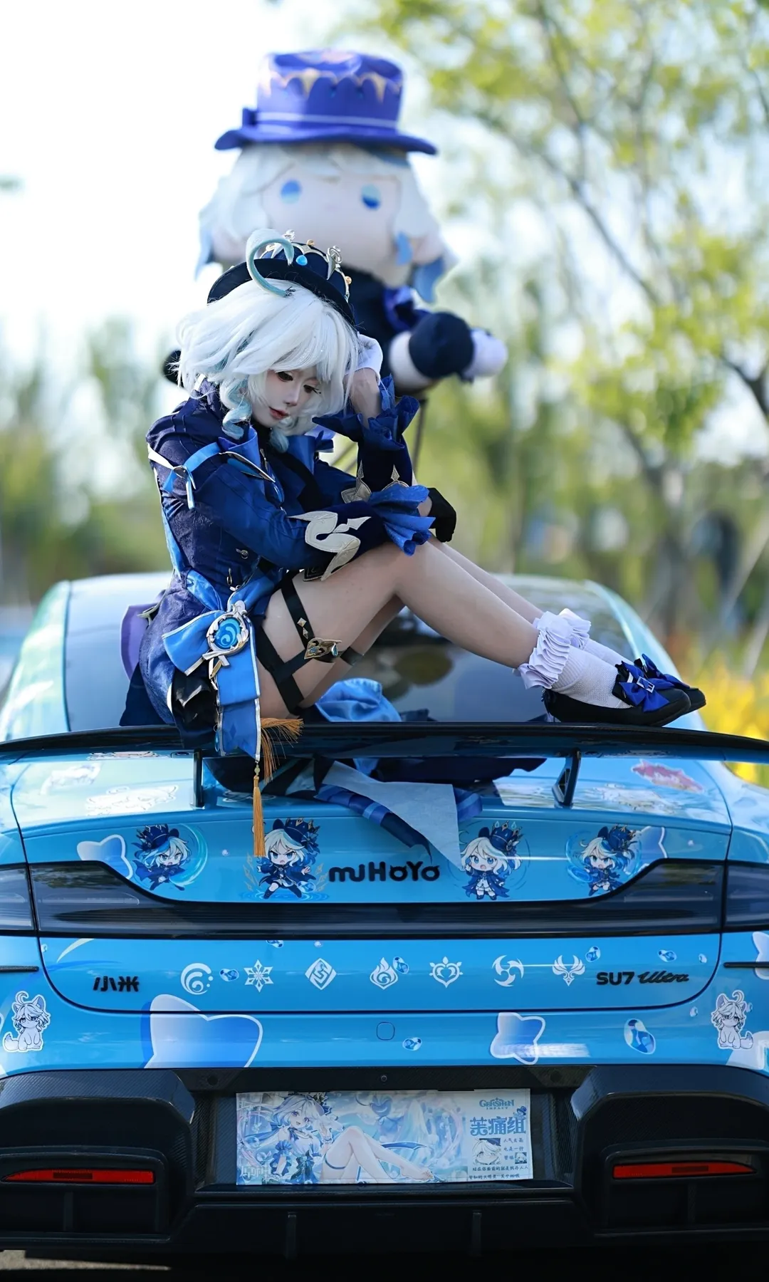 原神, 芙宁娜cos, 痛车, 角色Cosplay, SU7Ultra - 第3张