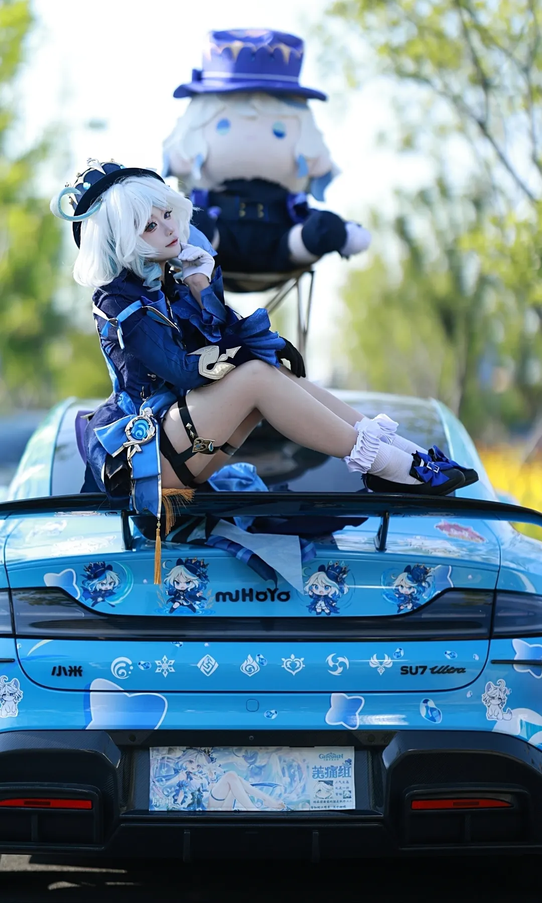 原神, 芙宁娜cos, 痛车, 角色Cosplay, SU7Ultra - 第4张
