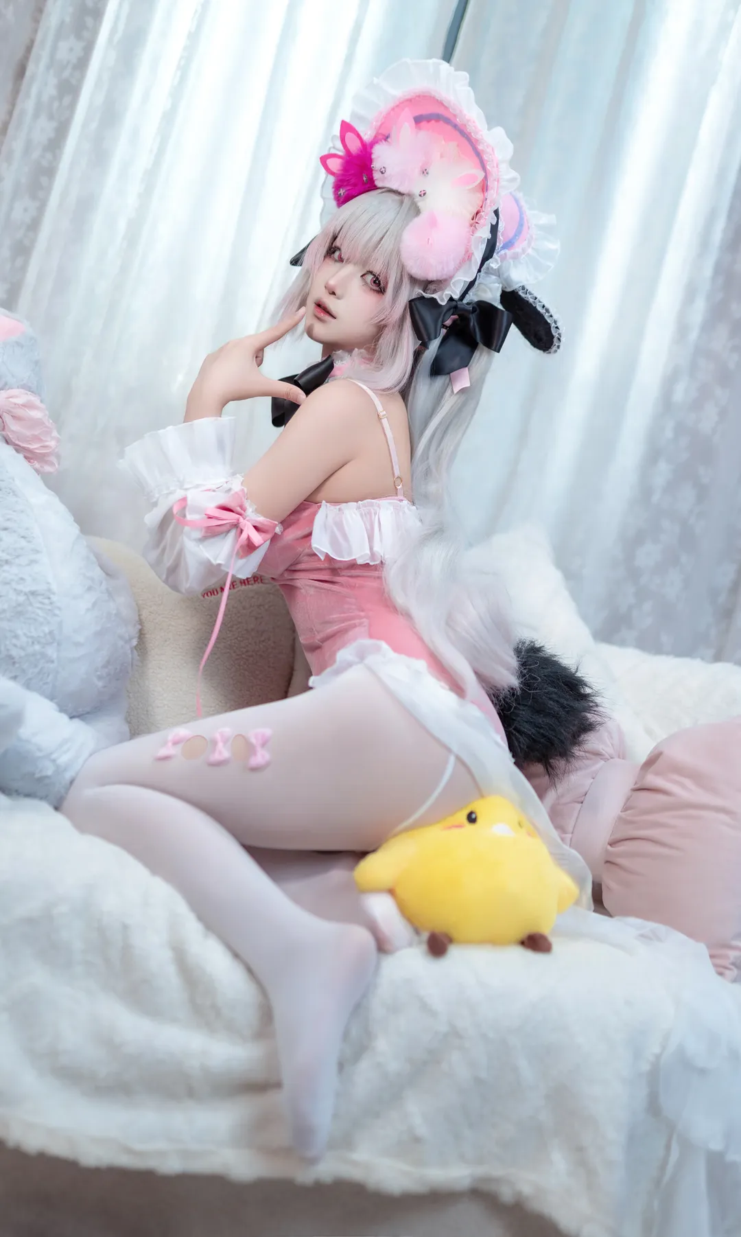 アズールレーン, 少女写真, 二次元コスプレ, 白ニーソコーデ, ハルフォード コスプレ - 1枚目