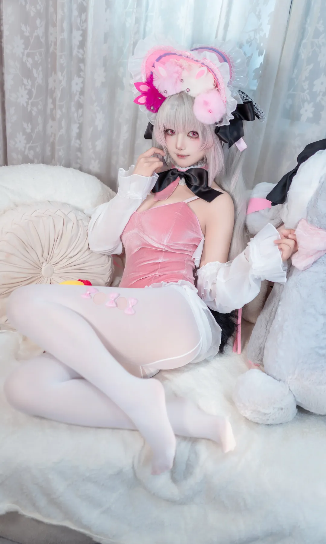 碧蓝航线, 少女写真, 二次元cos, 白丝穿搭, 哈尔福德cos