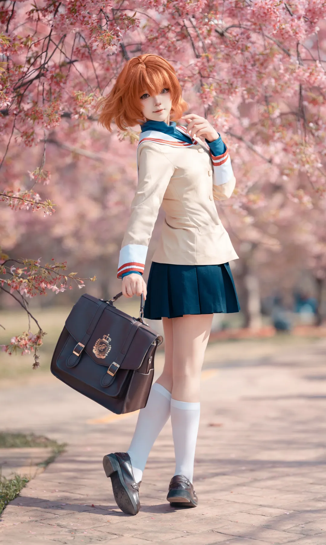 二次元摄影, 外景拍摄, 樱花, 古河渚cos, CLANNAD