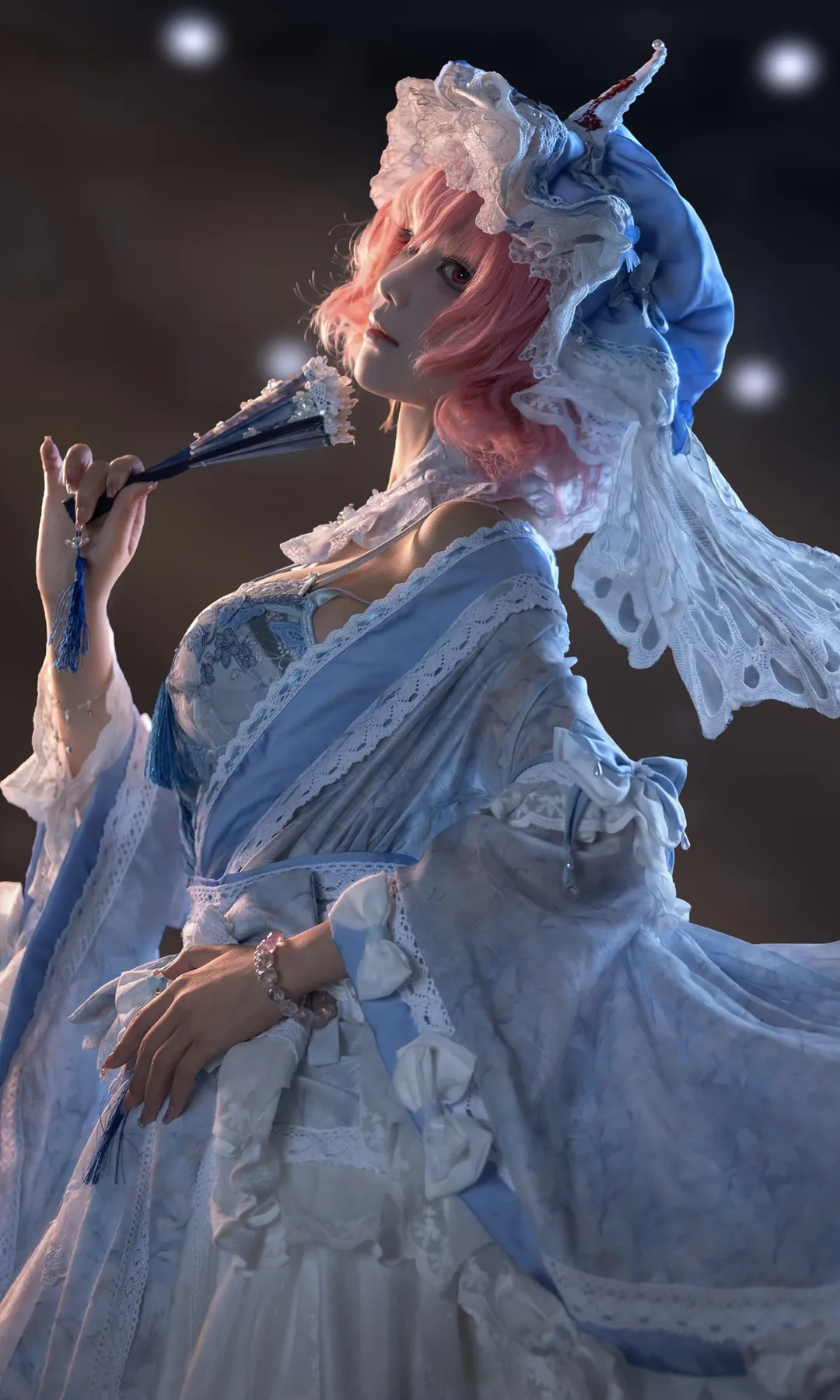 Character accuracy, Touhou Project, Convention photos, Yuyuko Cosplay, Ghost under the cherry blossoms