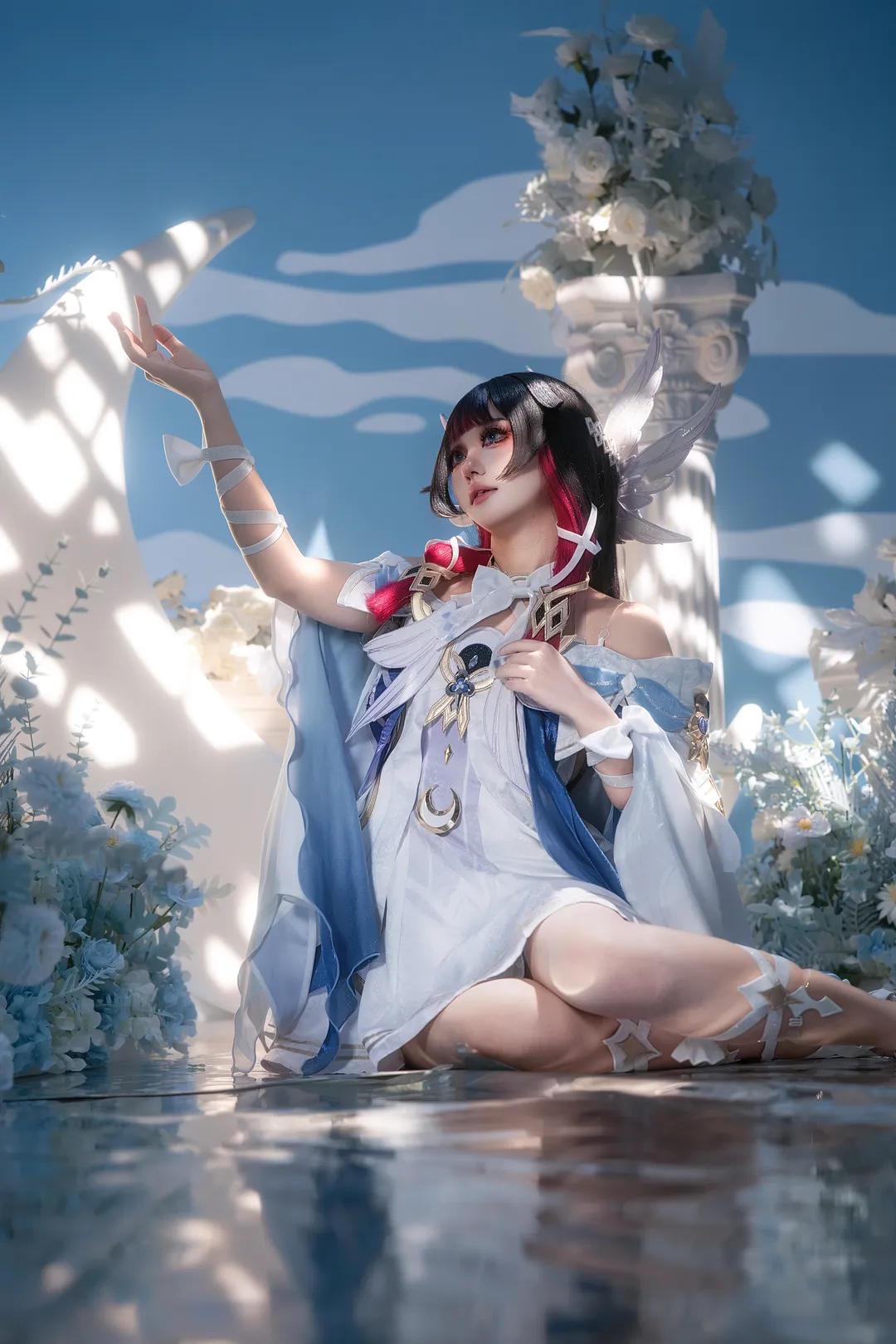 原神, 空月之歌, 哥伦比娅cos, cosplay正片, 月神少女
