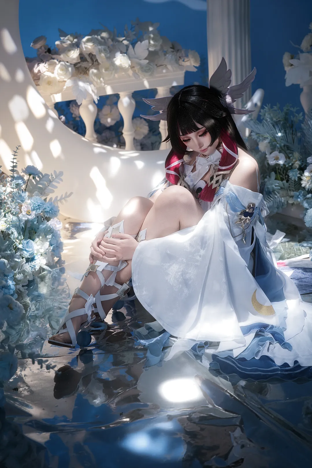 原神, 空月之歌, 哥伦比娅cos, cosplay正片, 月神少女 - 第2张