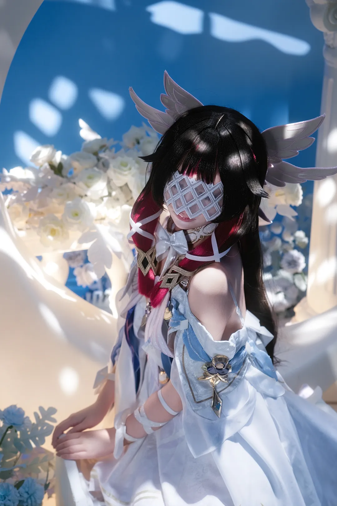 原神, 空月之歌, 哥伦比娅cos, cosplay正片, 月神少女 - 第4张