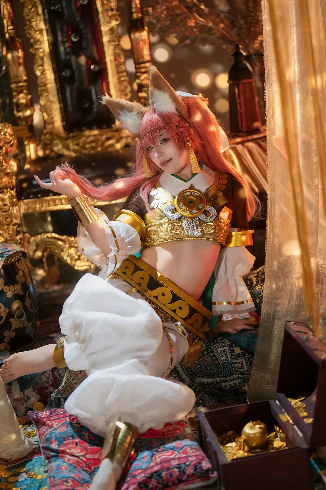 氛围感摄影, 富士直出, 狐狸美少女, 华丽服装, 二次元Cosplay - 第2张