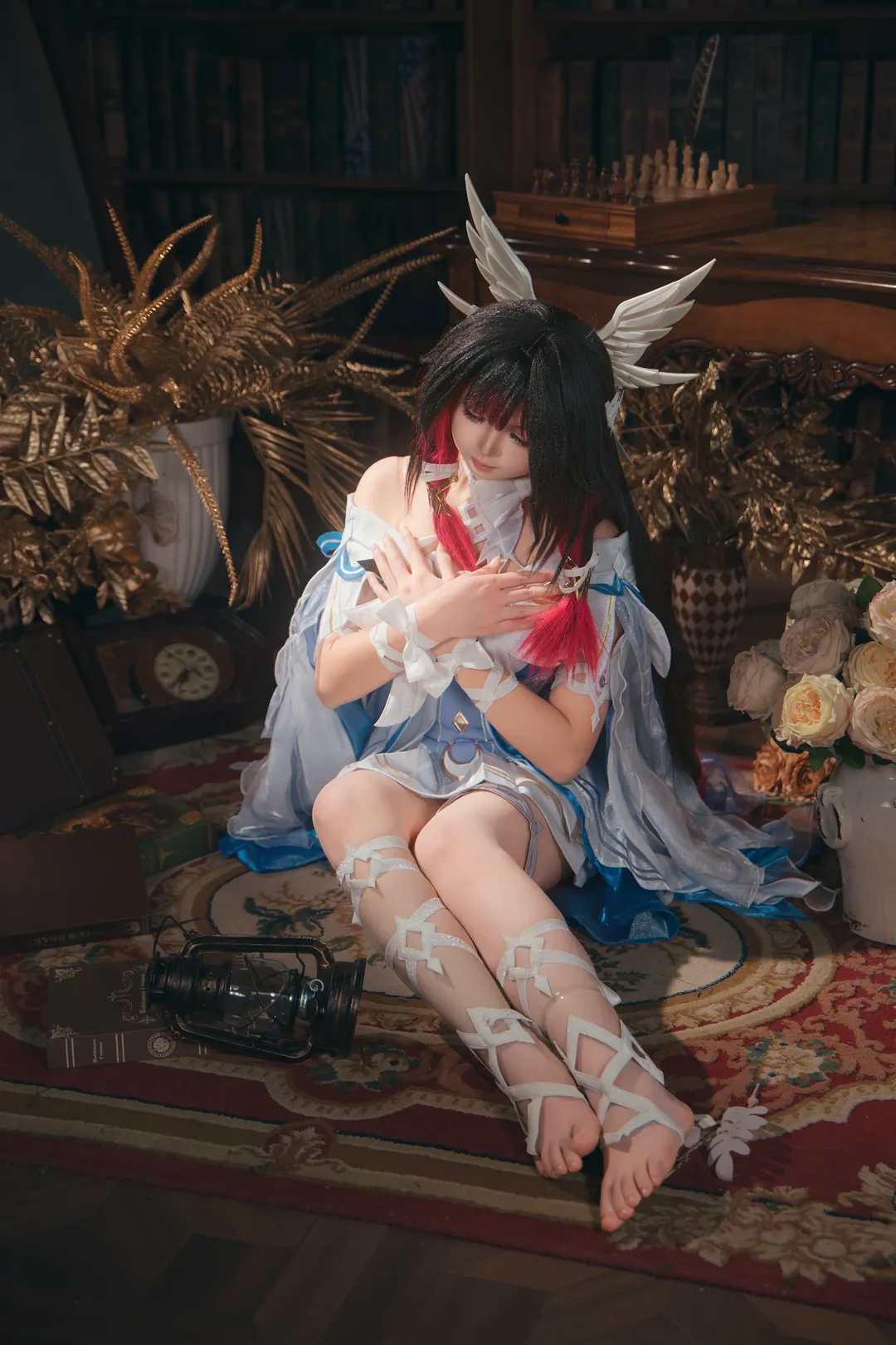 Columbina Cosplay, Atmospheric photography, Anime cosplay photoshoot, Cosplay daily life, Winged girl - Image 3