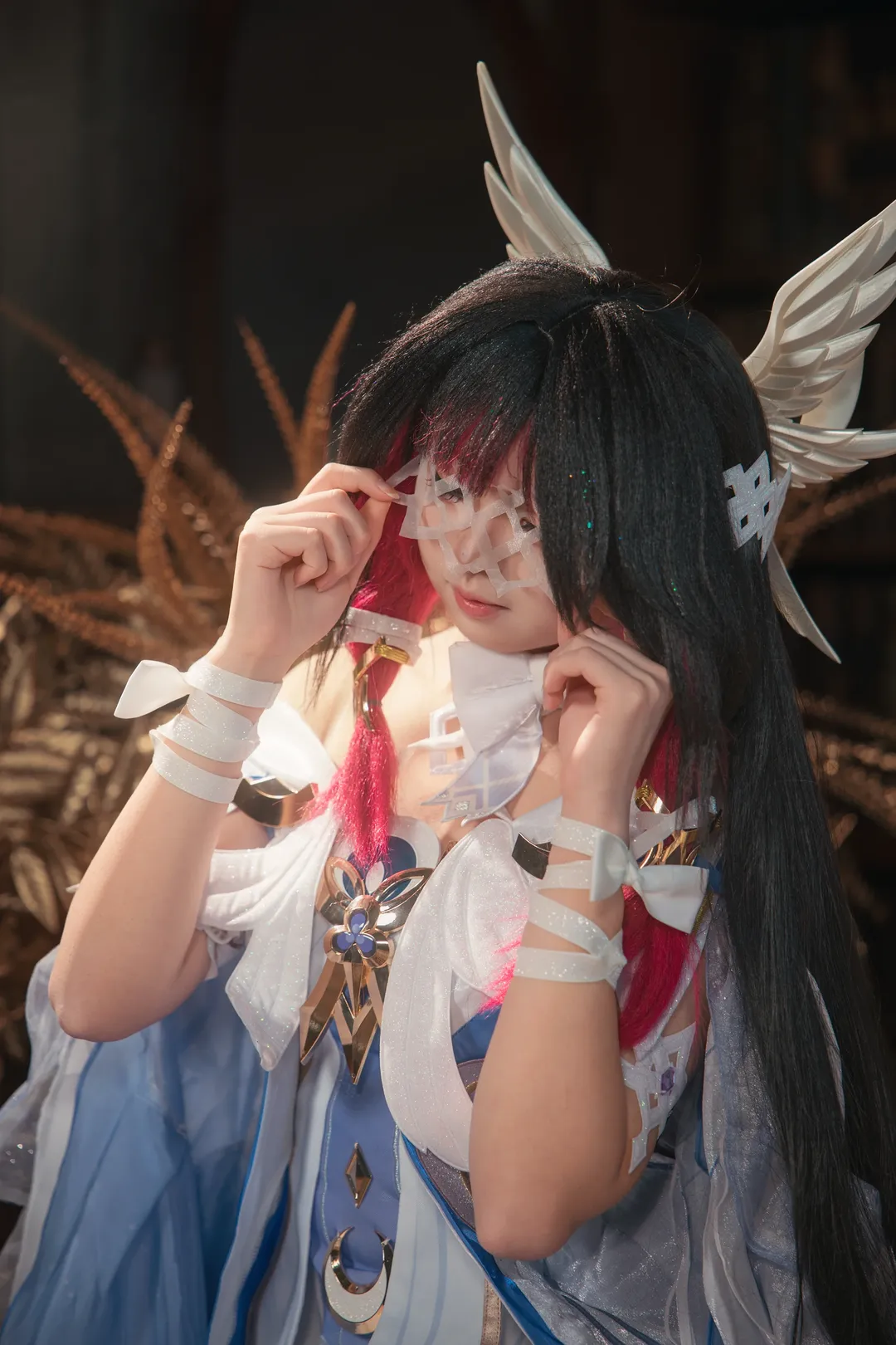 Columbina Cosplay, Atmospheric photography, Anime cosplay photoshoot, Cosplay daily life, Winged girl - Image 4