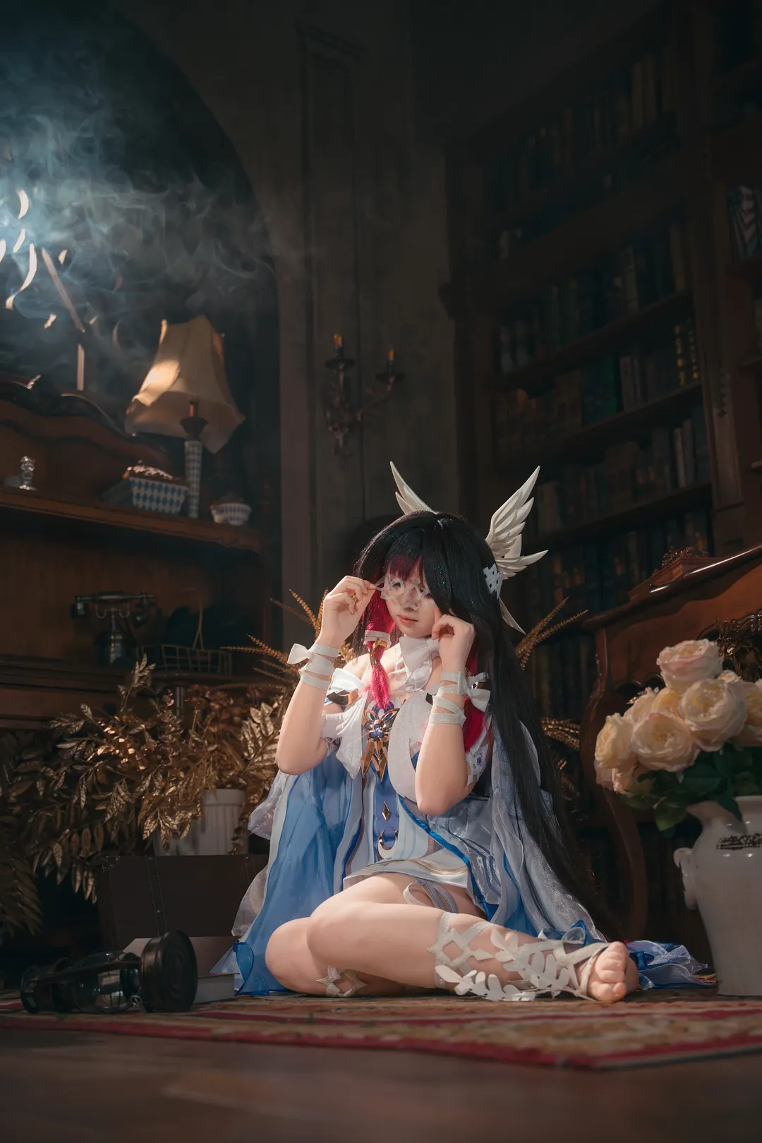 Columbina Cosplay, Atmospheric photography, Anime cosplay photoshoot, Cosplay daily life, Winged girl - Image 5