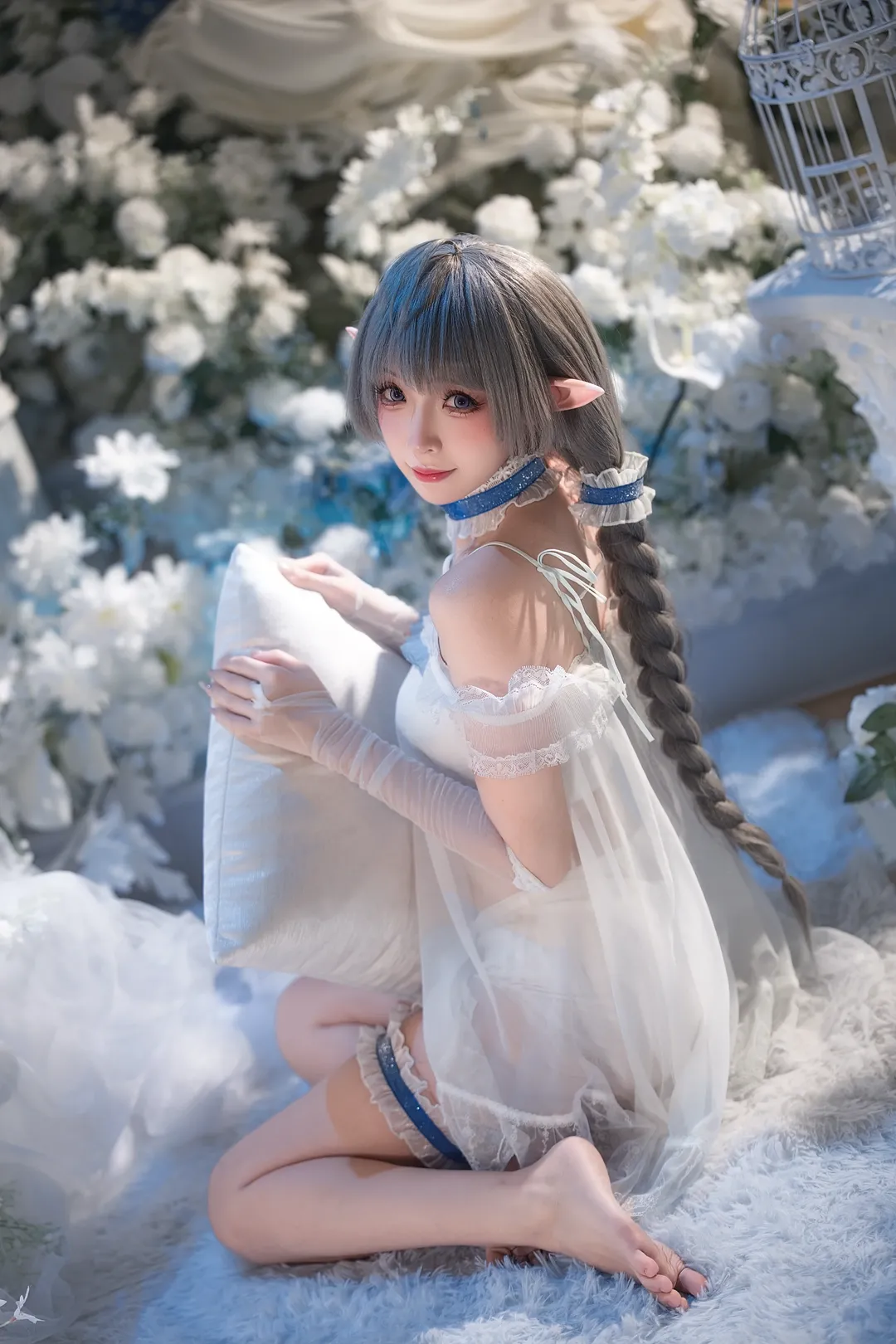 唯美写真, 二次元, 氛围感, 甜妹cos, 睡衣cosplay