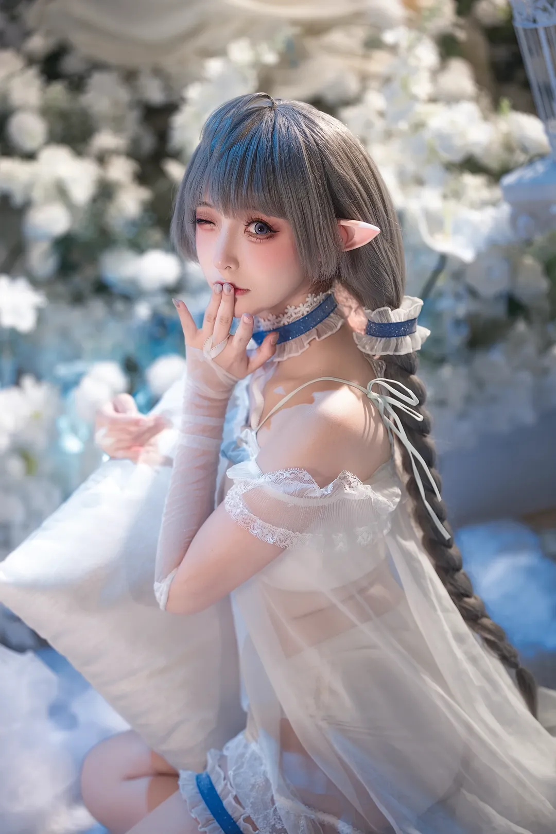 唯美写真, 二次元, 氛围感, 甜妹cos, 睡衣cosplay - 第2张