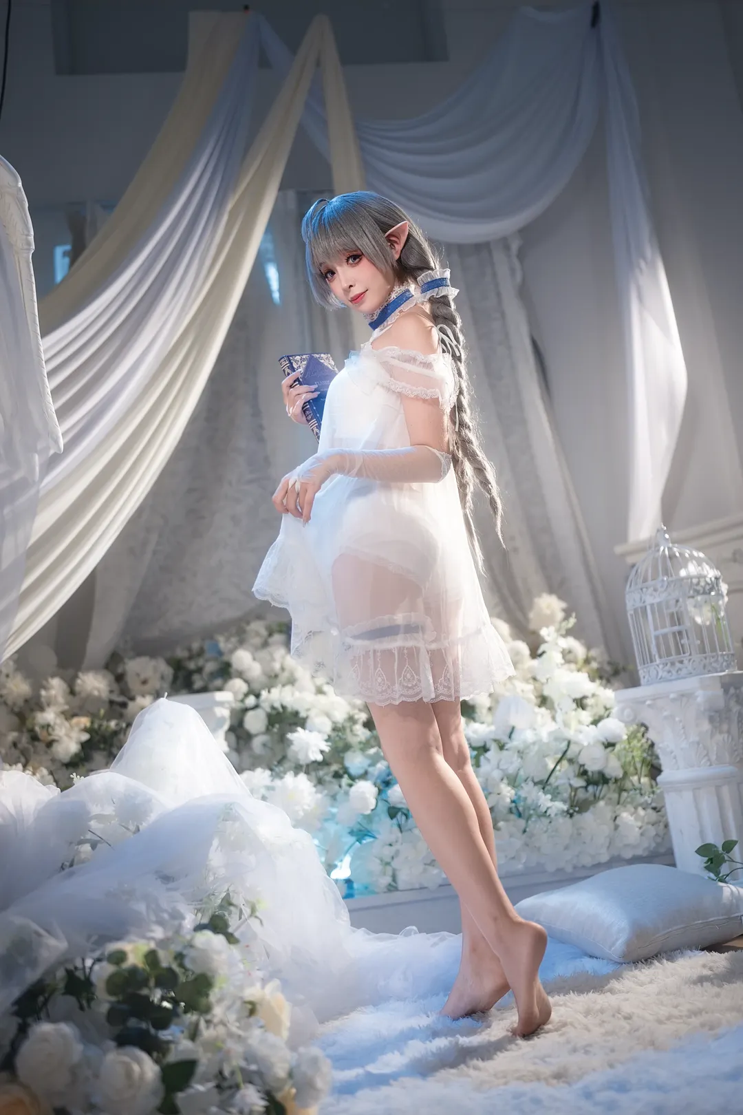 唯美写真, 二次元, 氛围感, 甜妹cos, 睡衣cosplay - 第4张