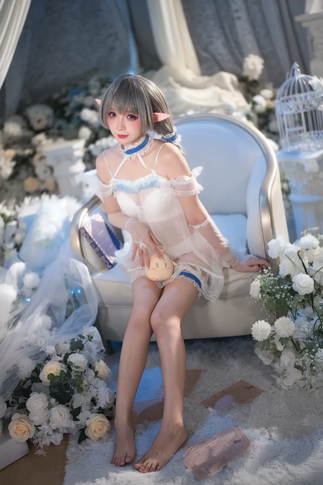 唯美写真, 二次元, 氛围感, 甜妹cos, 睡衣cosplay - 第5张