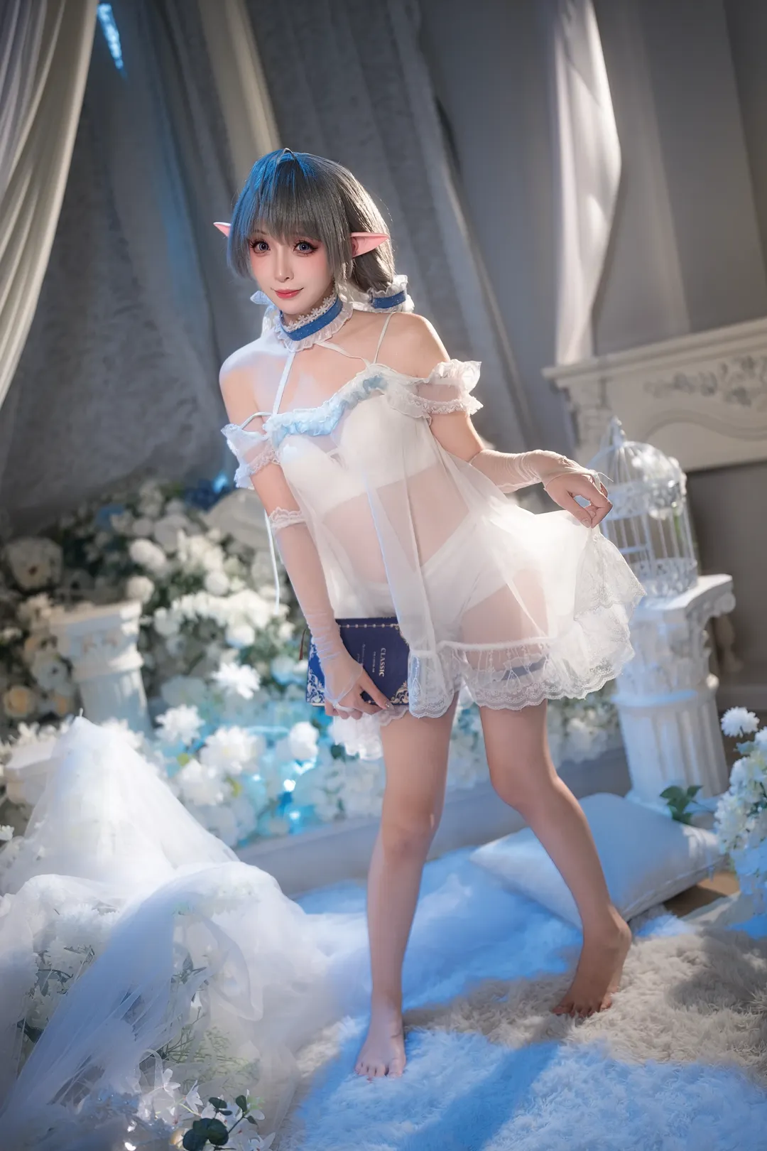 碧蓝航线, 埃佛森cos, 碧蓝航线埃佛森, 精灵耳cos, 睡衣cos - 第4张