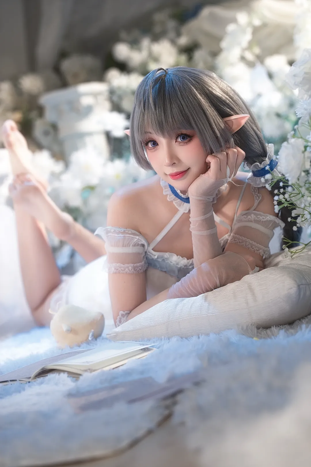 碧蓝航线, 埃佛森cos, 碧蓝航线埃佛森, 精灵耳cos, 睡衣cos - 第5张