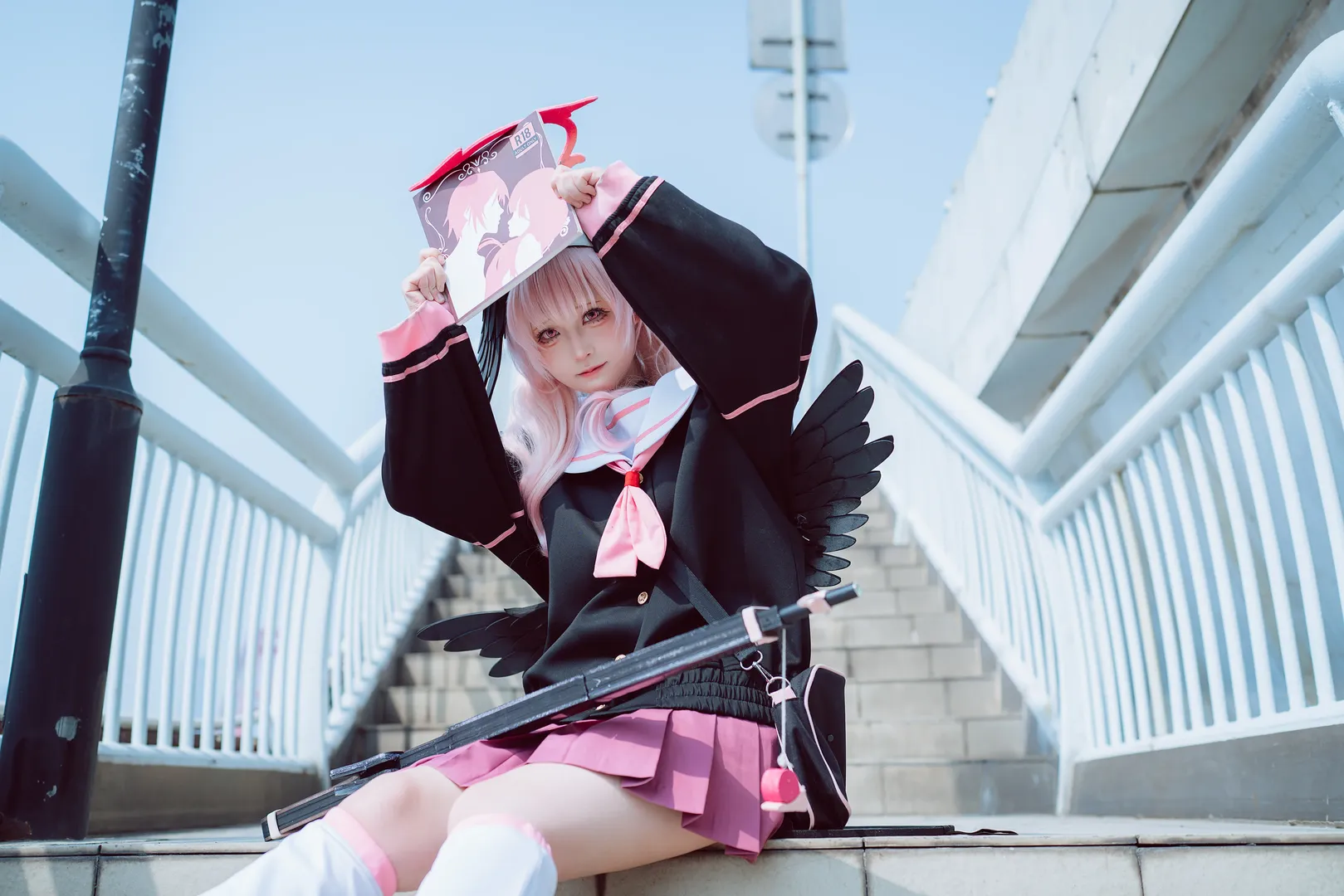 cosplay, 蔚蓝档案, 户外摄影, 下江小春cos, Coser - 第4张