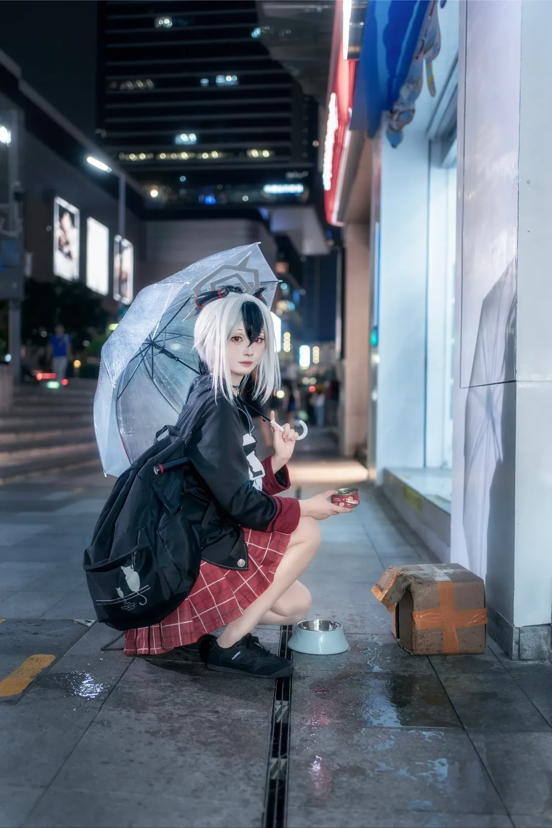 蔚蓝档案, 鬼方佳代子cos, 二次元日常, 碧蓝档案cosplay, 都市夜景摄影 - 第2张
