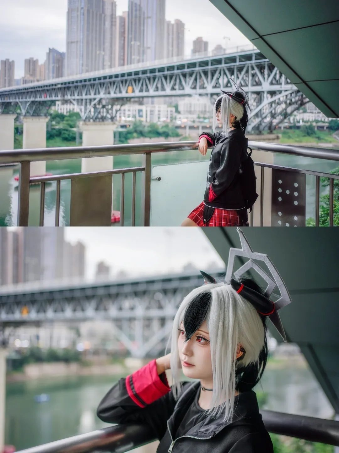 蔚蓝档案, 鬼方佳代子cos, 二次元日常, 碧蓝档案cosplay, 都市夜景摄影 - 第8张