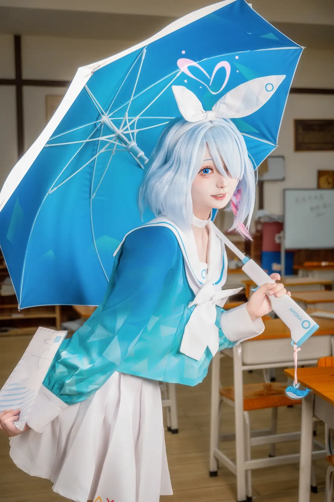 二次元, コスプレ, ブルーアーカイブ, セーラー服, アロナ コスプレ