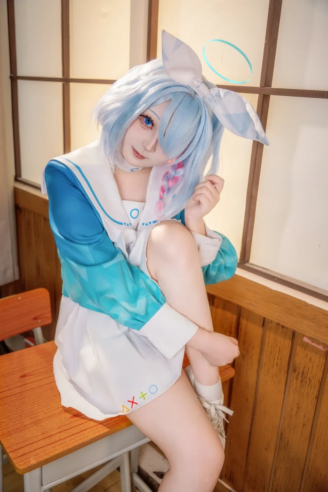 二次元, コスプレ, ブルーアーカイブ, セーラー服, アロナ コスプレ - 6枚目
