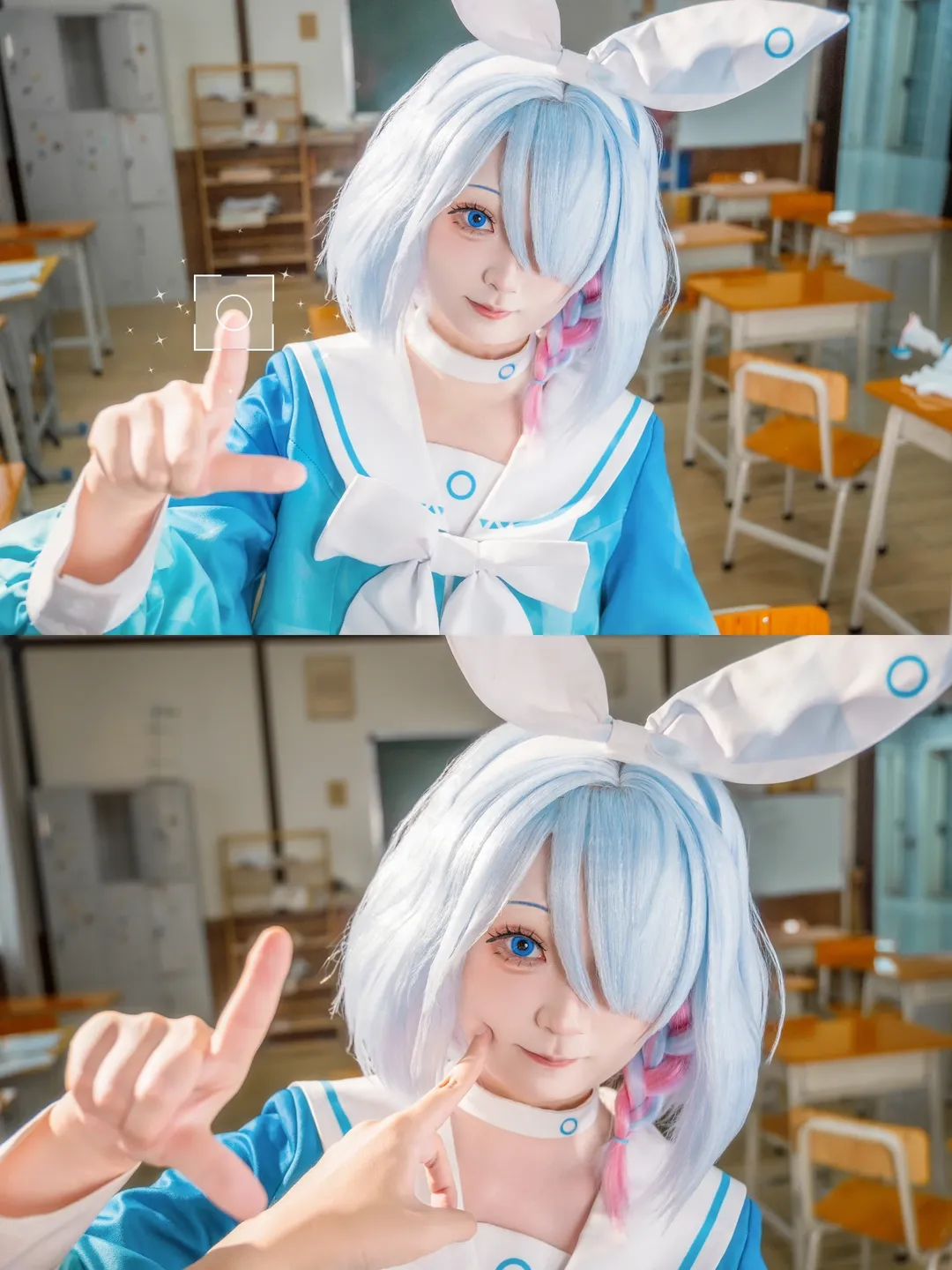 二次元, コスプレ, ブルーアーカイブ, セーラー服, アロナ コスプレ - 7枚目