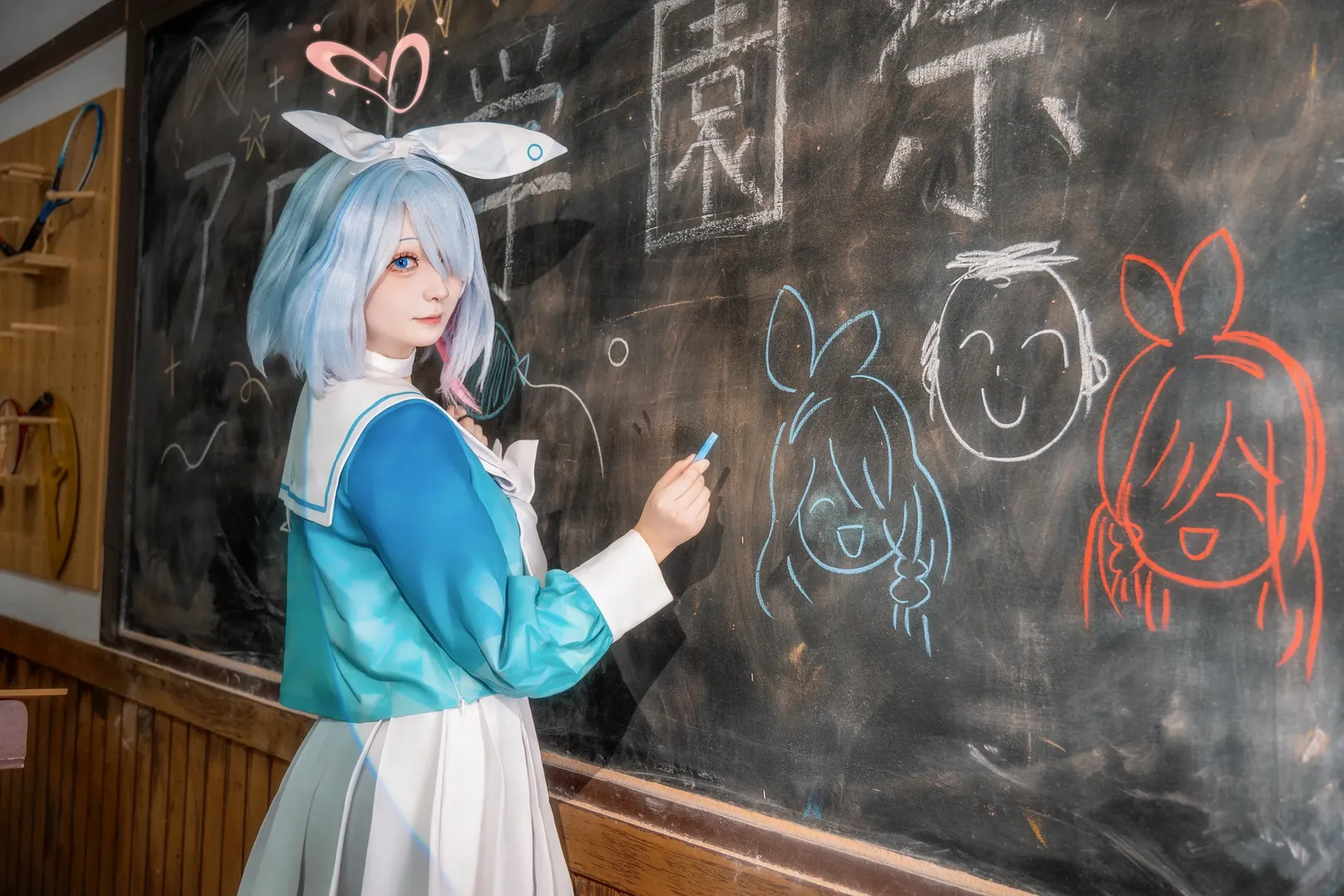 二次元, コスプレ, ブルーアーカイブ, セーラー服, アロナ コスプレ - 8枚目