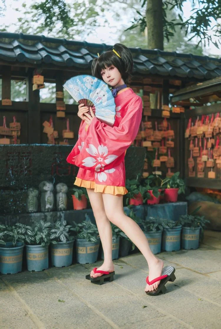 和风摄影, 二次元cosplay, 无名cos, 甲铁城的卡巴内瑞, 日式浴衣