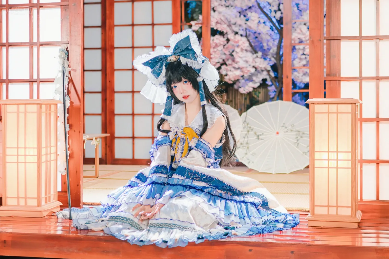 东方Project, 和风摄影, 二次元cosplay, 灵梦cos, 室内写真 - 第14张