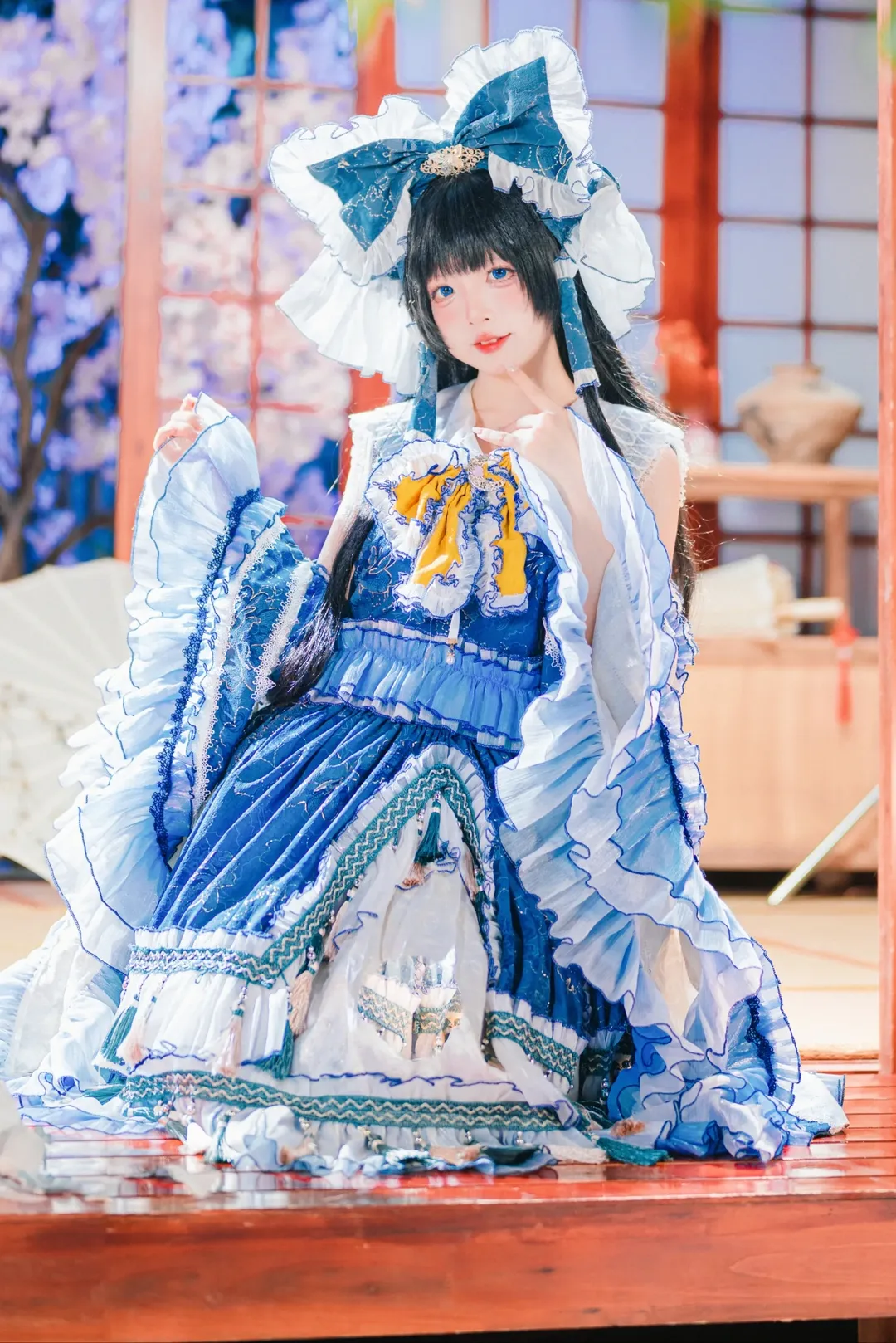 东方Project, 和风摄影, 二次元cosplay, 灵梦cos, 室内写真 - 第9张