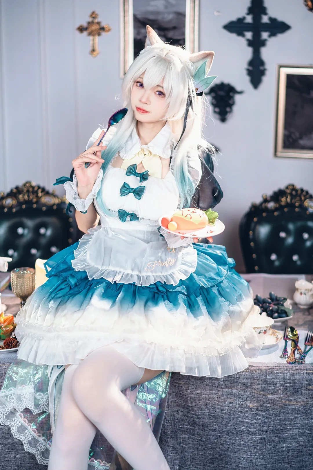 Cosplay, 二次元, 崩坏：星穹铁道, 流萤cos, 少女 - 第3张