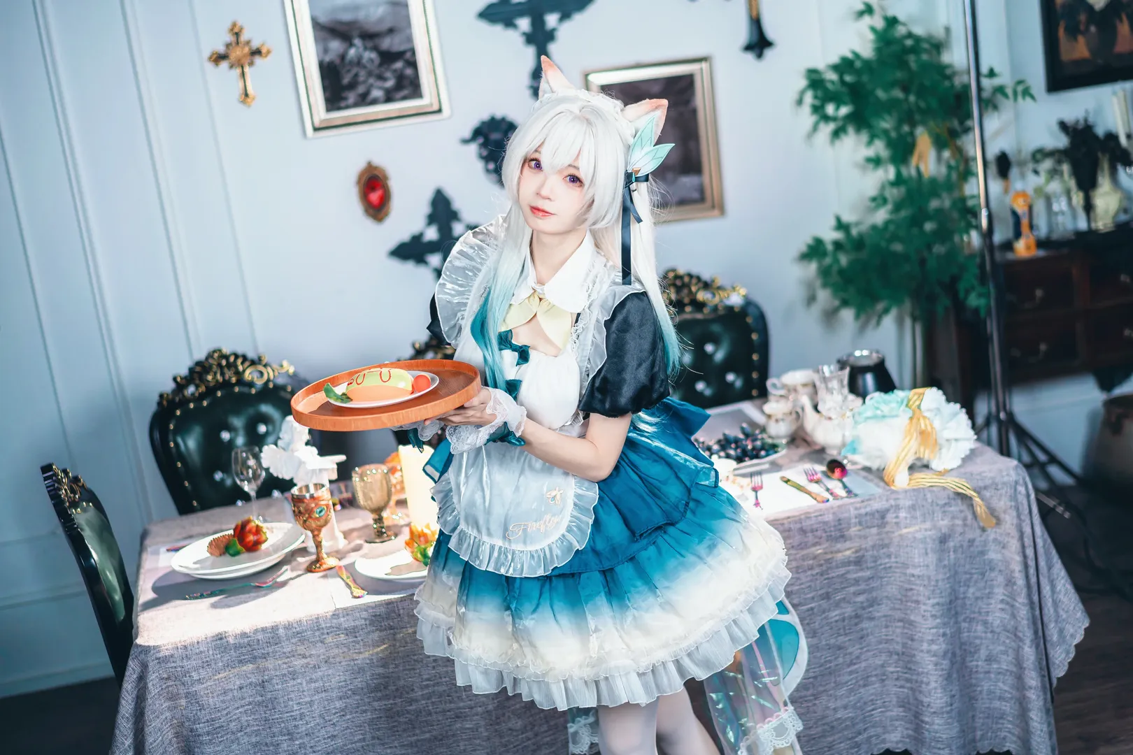 Cosplay, 二次元, 崩坏：星穹铁道, 流萤cos, 少女 - 第4张