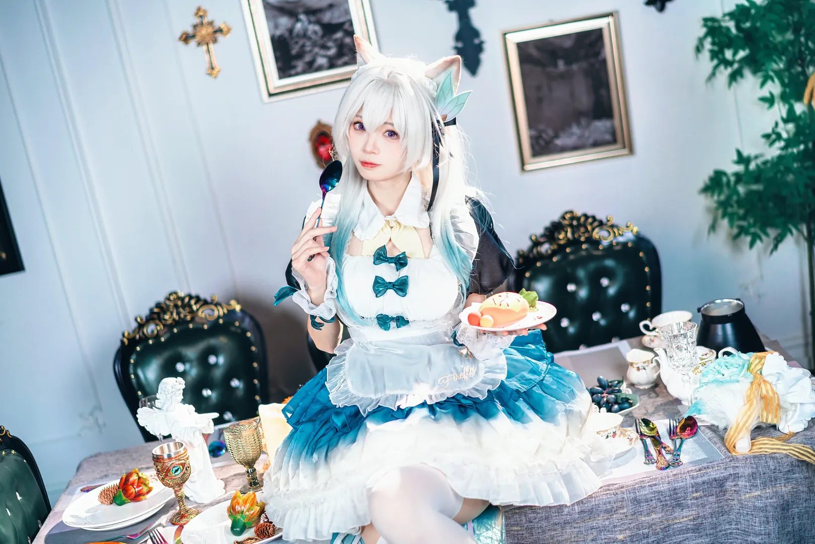 Cosplay, 二次元, 崩坏：星穹铁道, 流萤cos, 少女 - 第8张