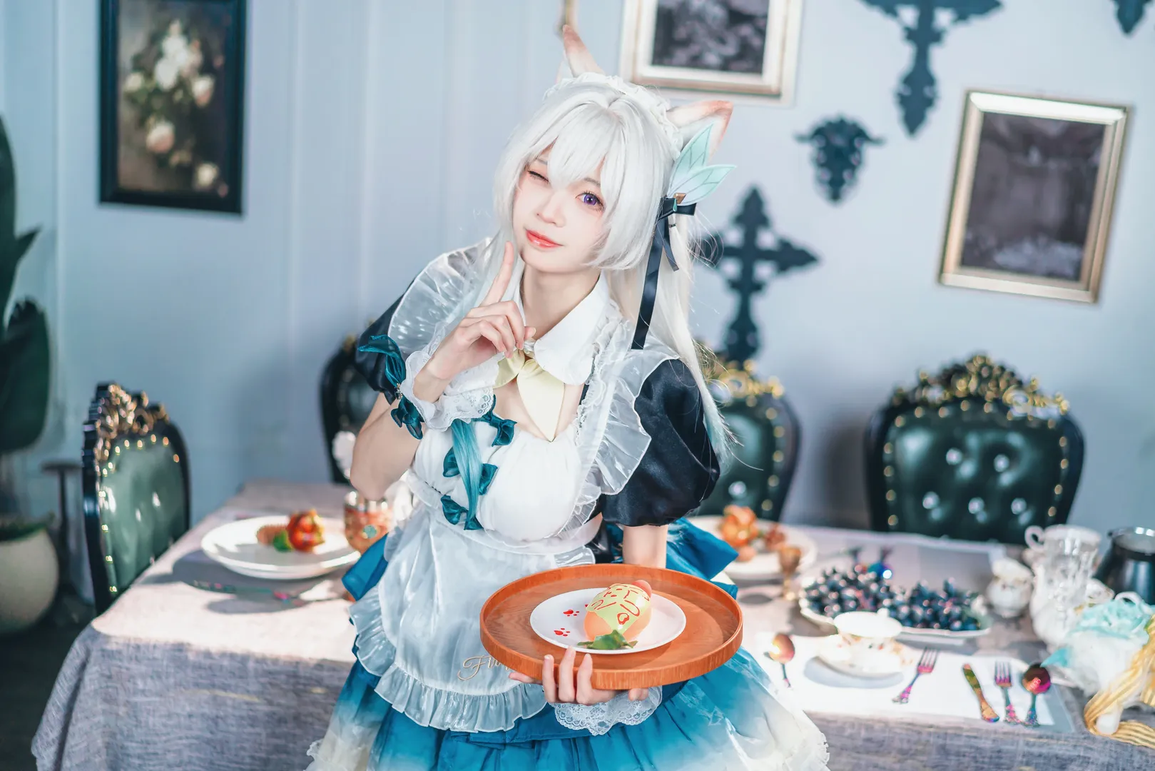 Cosplay, 二次元, 崩坏：星穹铁道, 流萤cos, 少女 - 第9张
