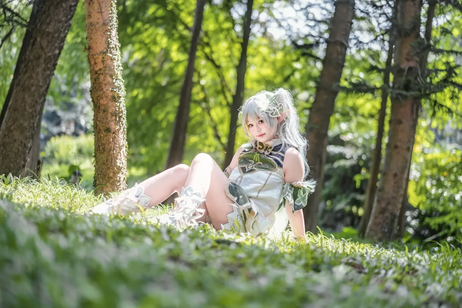 二次元, 原神, 纳西妲cos, cosplay摄影, 森林精灵 - 第4张
