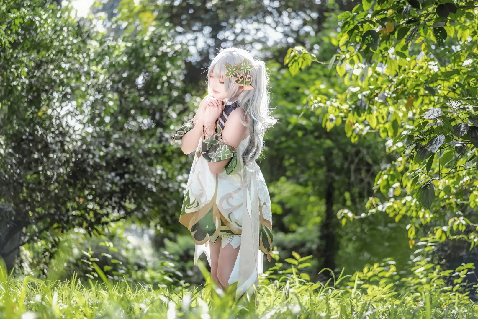 二次元, 原神, 纳西妲cos, cosplay摄影, 森林精灵