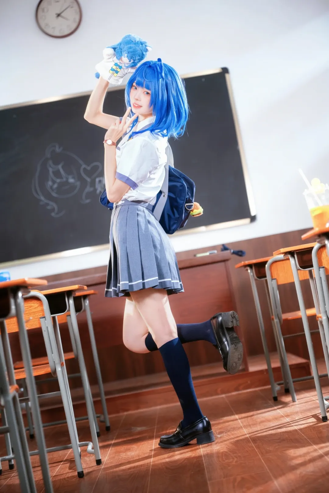 cosplay, 教室场景, 老八cos, 败犬, A7R3 - 第2张